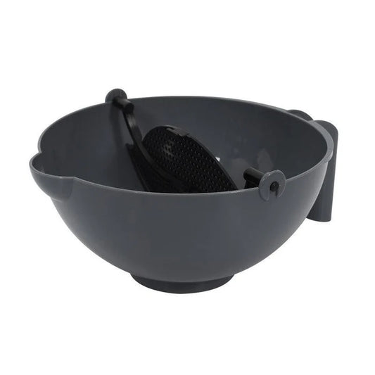 CHEF BOWL WITH SPATULA WITH INTEGRAL SCRAPER