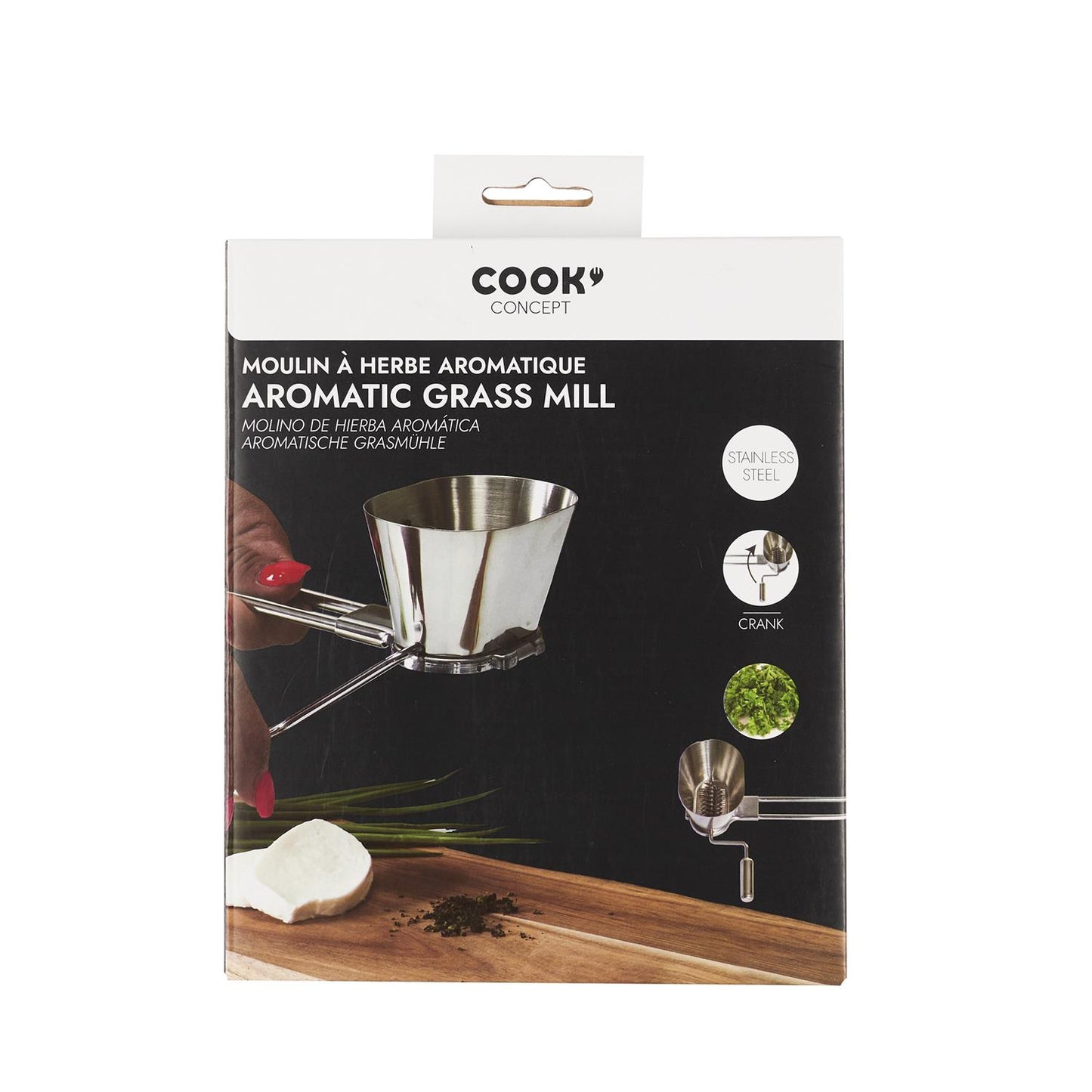 STAINLESS STEEL CRANK HERB GRINDER