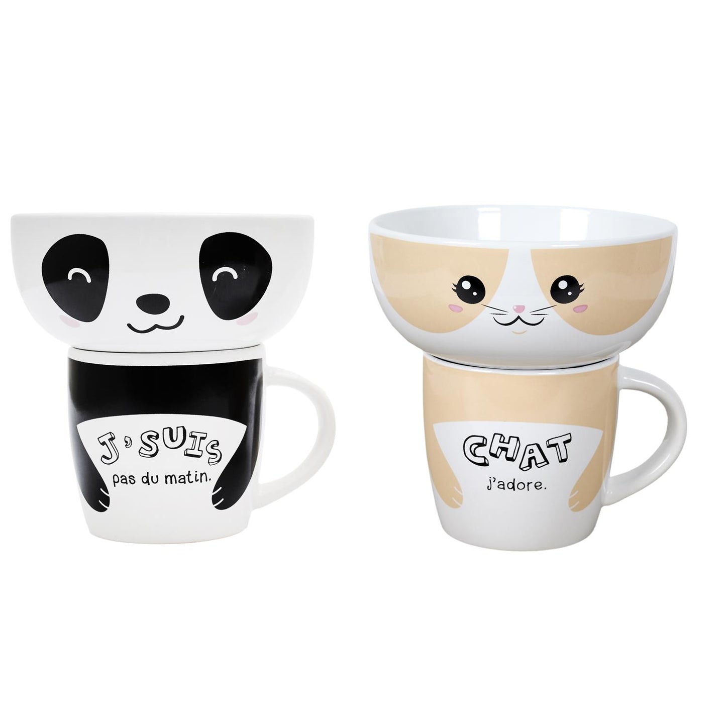 MUG AND BOWL KAWAII M12