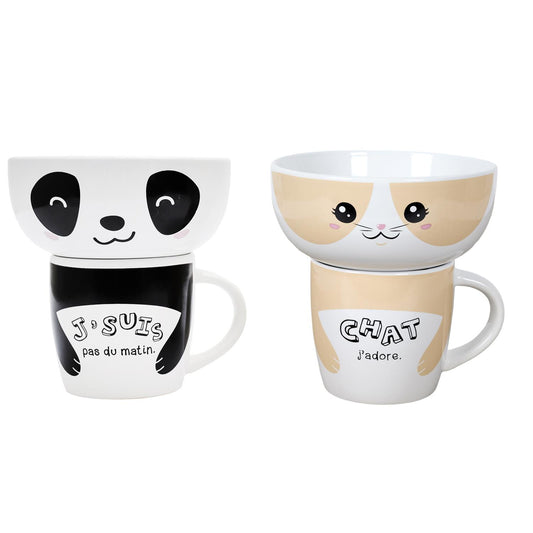 MUG AND BOWL KAWAII M12