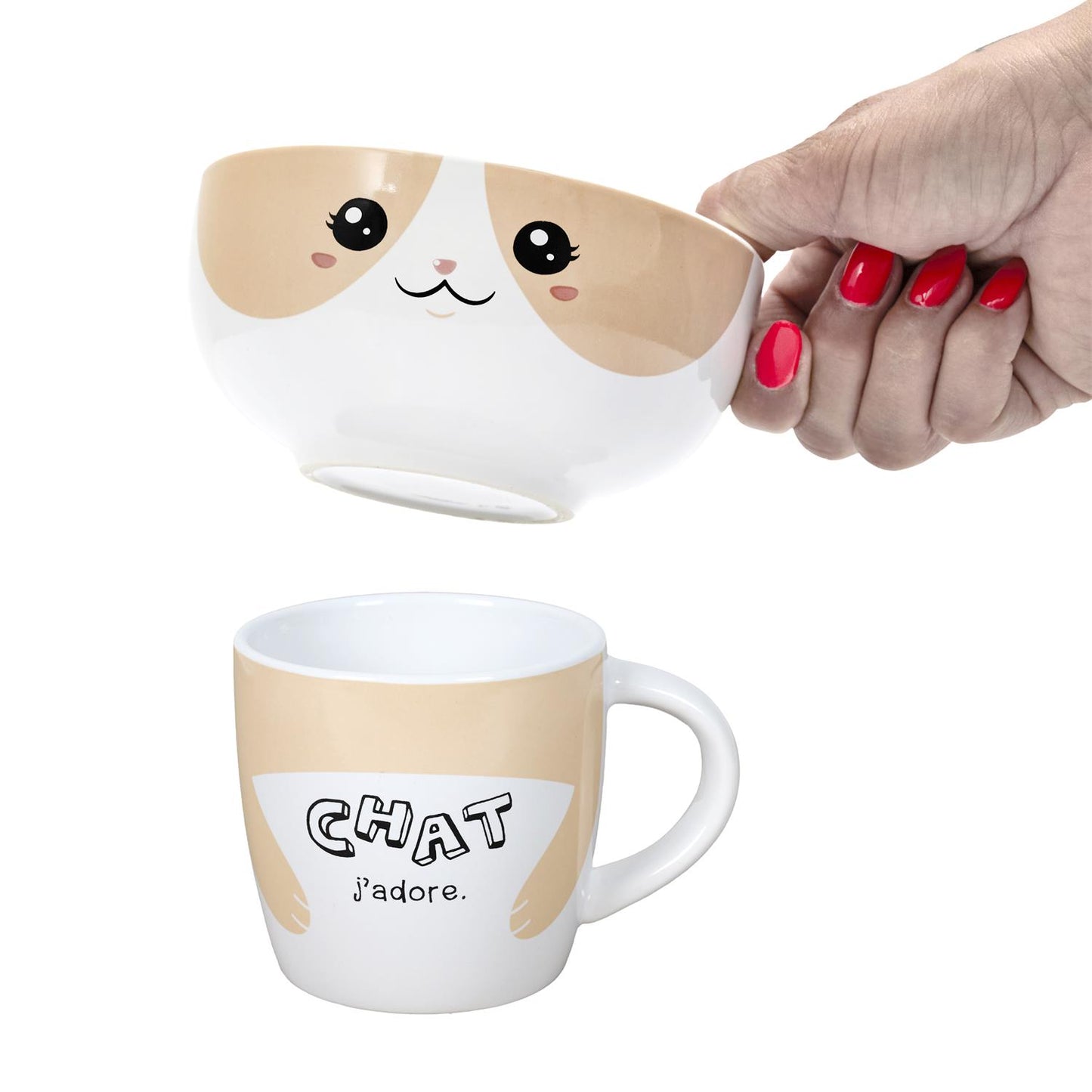 MUG AND BOWL KAWAII M12