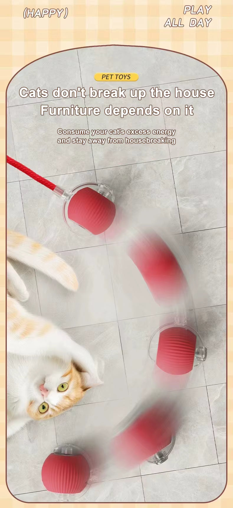 Pet Smart Ball Chasing Toy