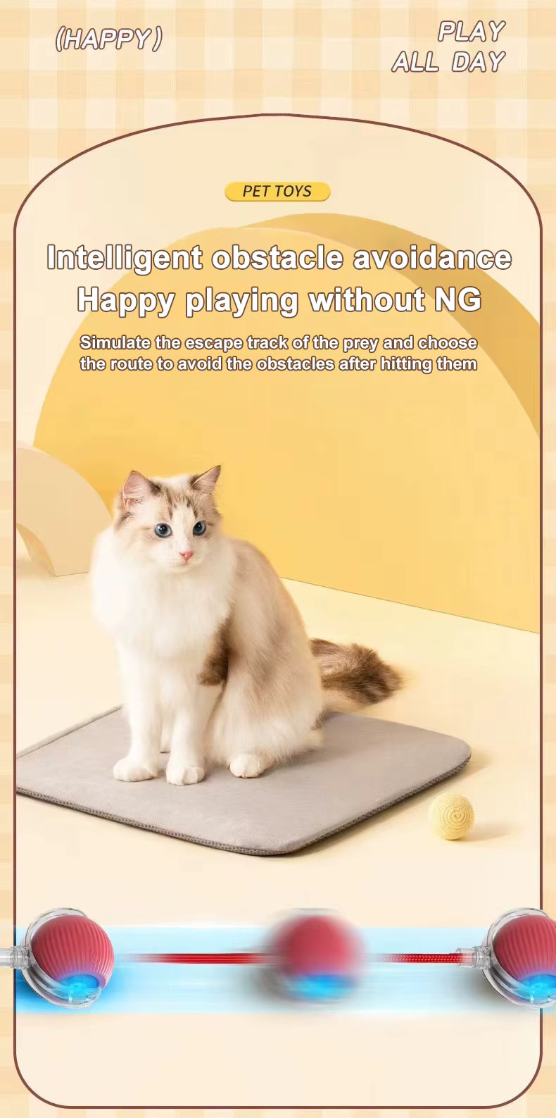 Pet Smart Ball Chasing Toy