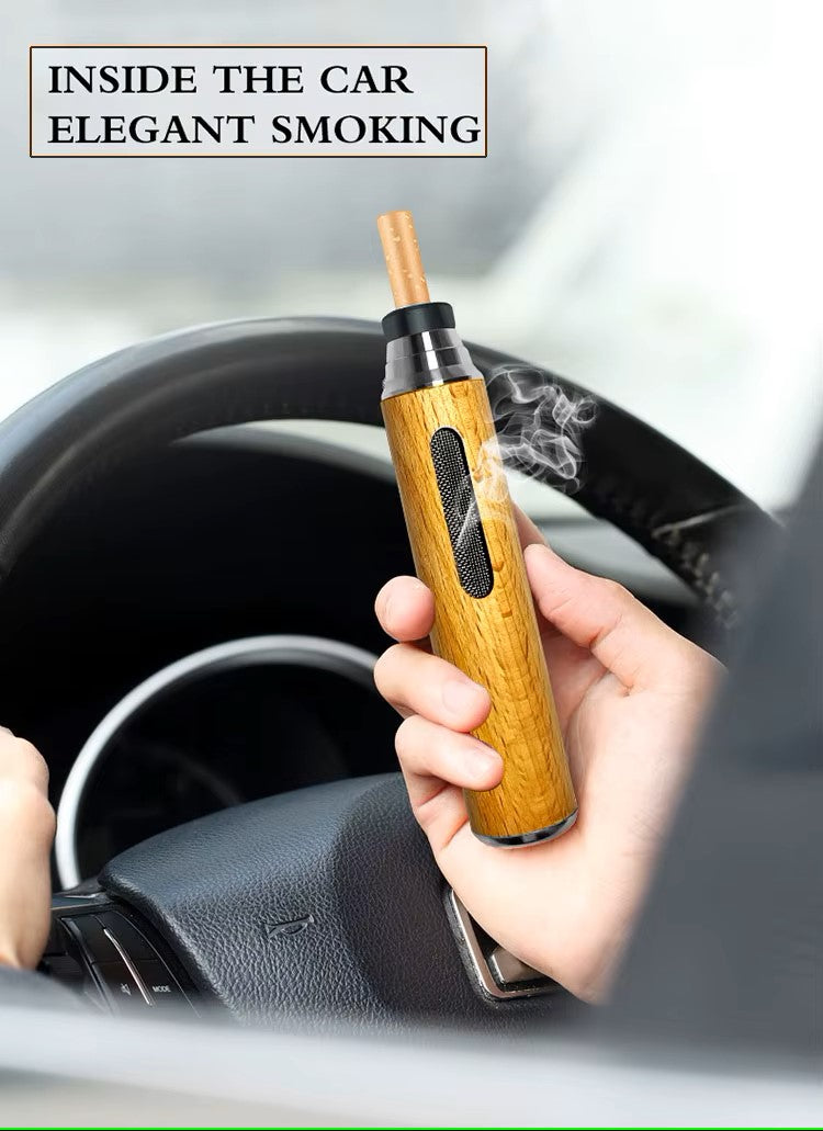 Portable Walnut Wooden Pocket Waste Holder