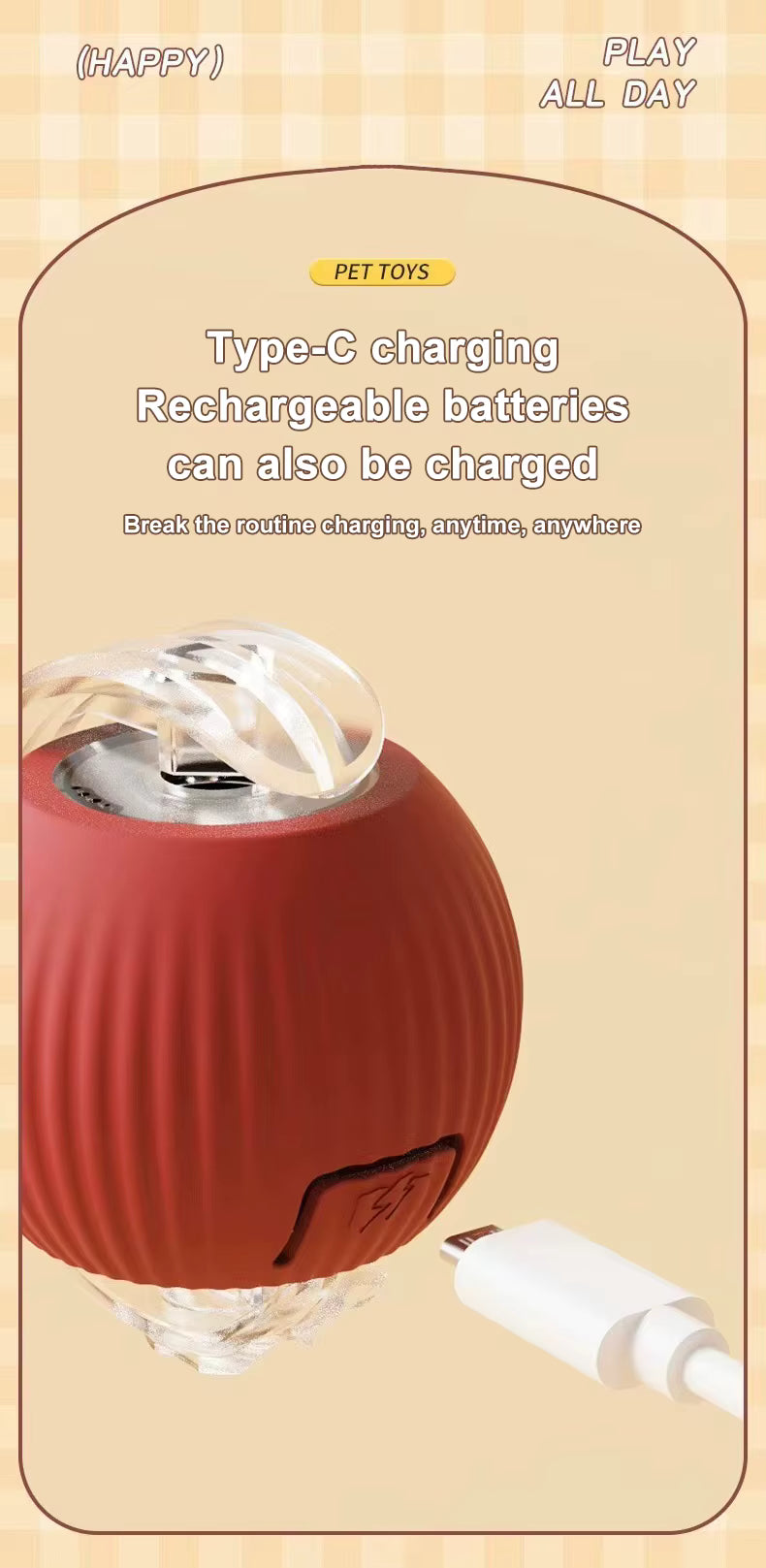 Pet Smart Ball Chasing Toy