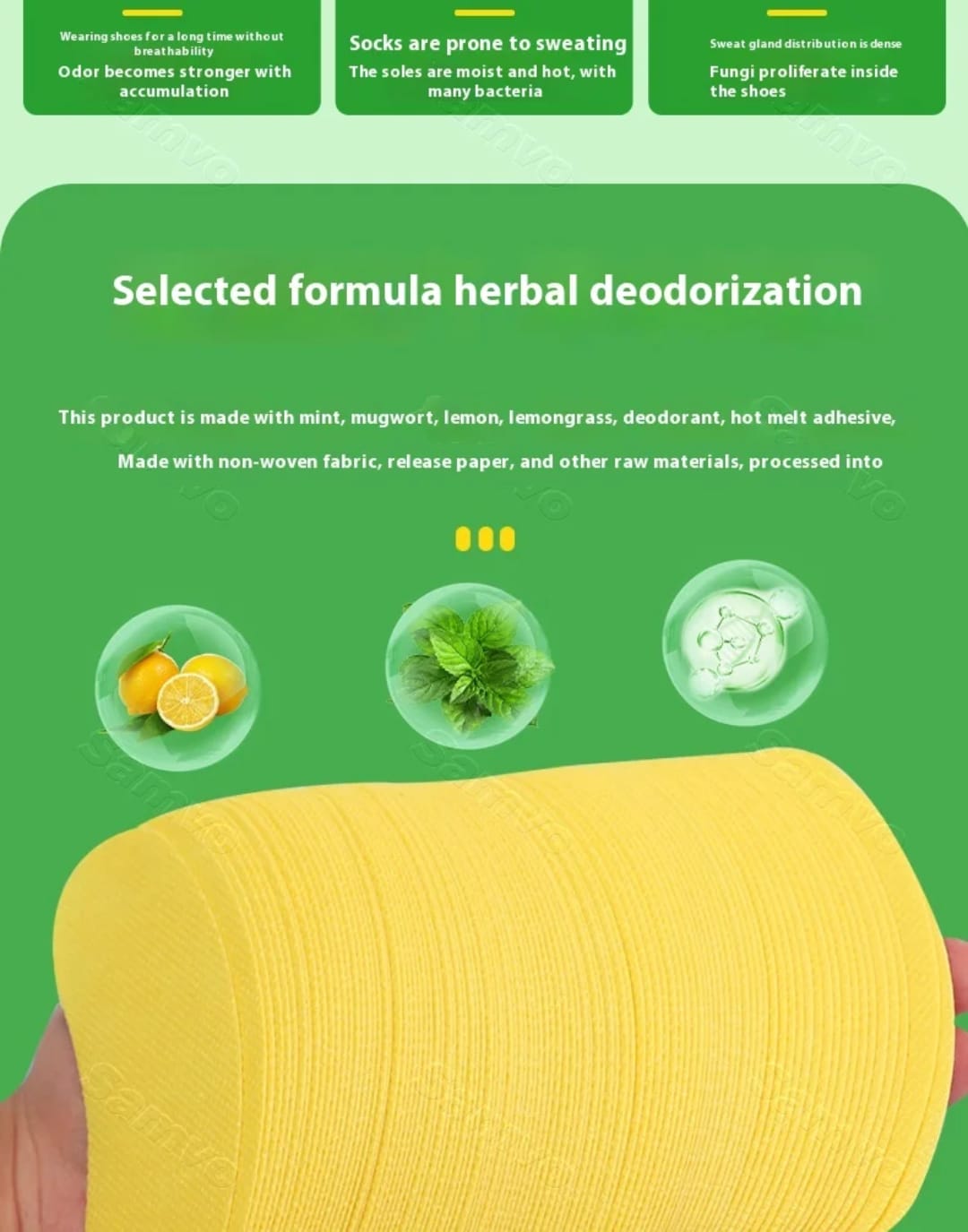 Feet Deodrant Patches (10 per pack)