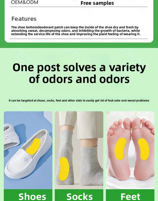 Feet Deodrant Patches (10 per pack)