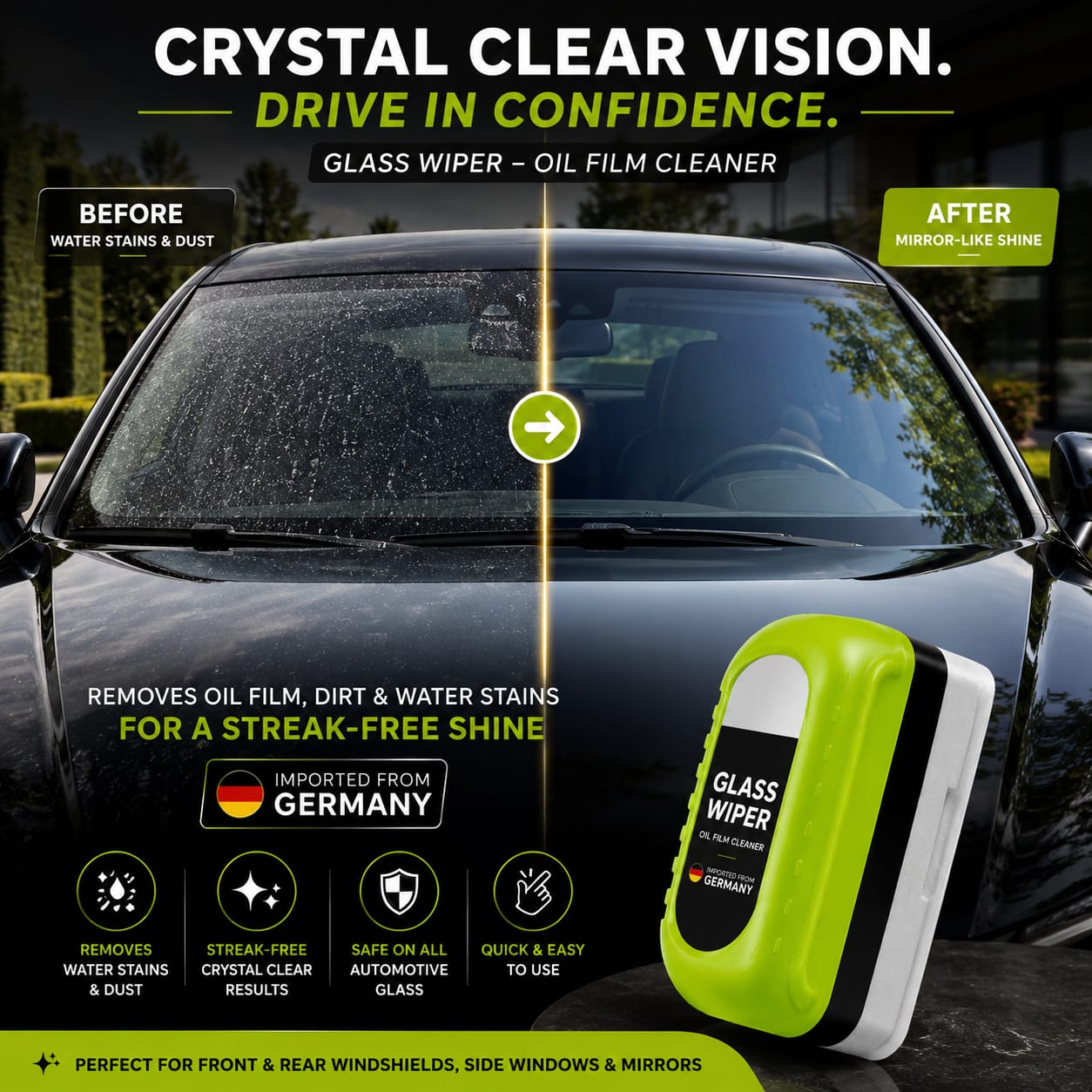 Glass Wiper - Oil Film Cleaner