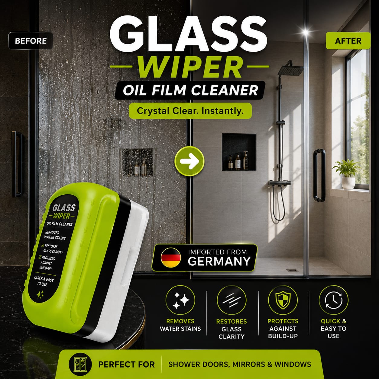 Glass Wiper - Oil Film Cleaner