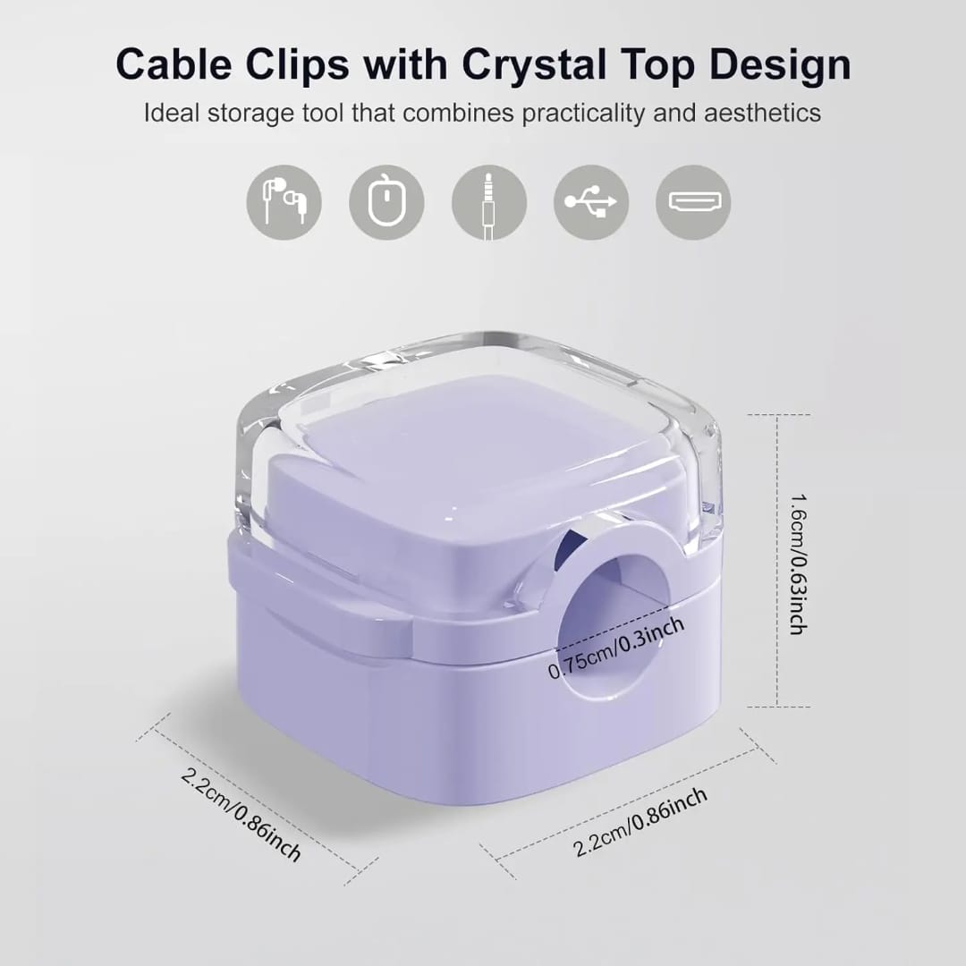 Magnetic Cable Clip Organizer (2 Per Pack)