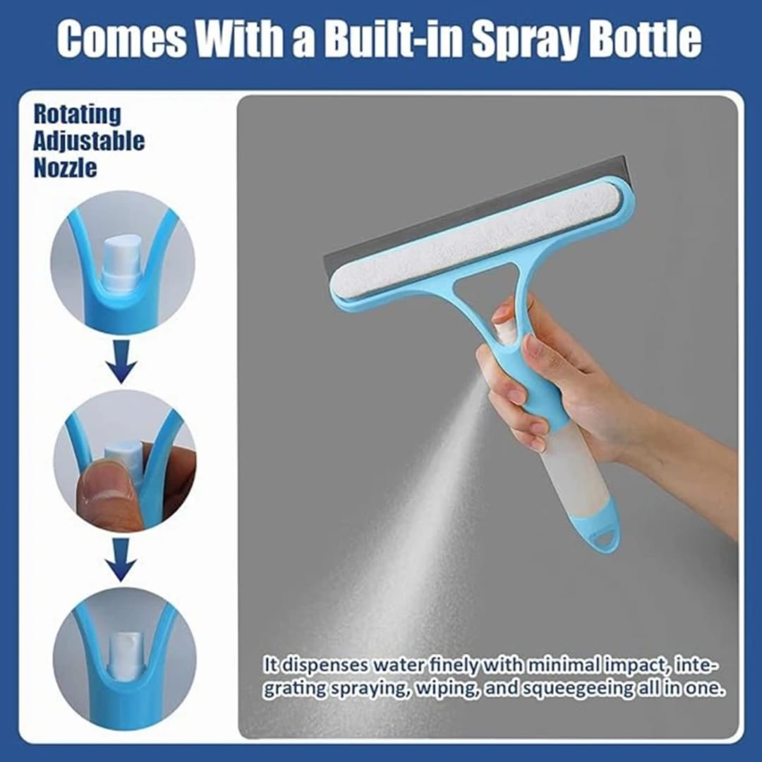 Glass Wiper with Spray